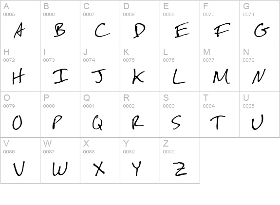 festus! uppercase A-Z preview