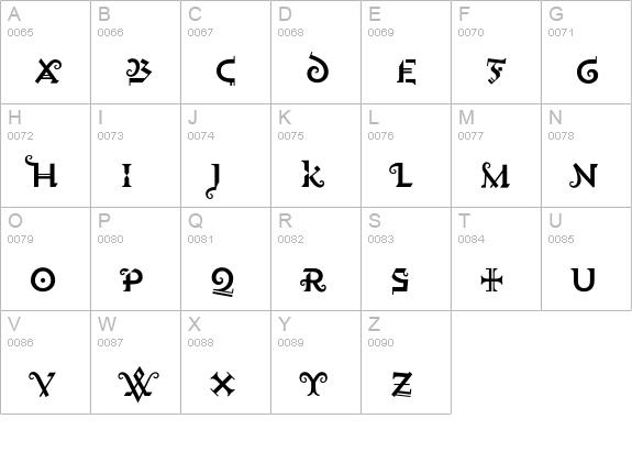 Fetish-HTF-No338 uppercase A-Z preview