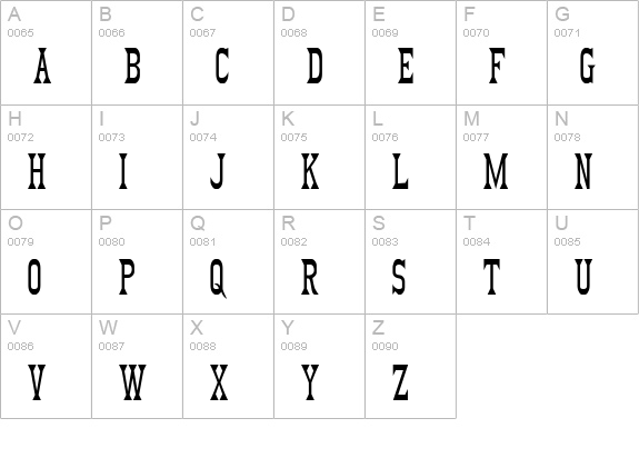 Fezdaz uppercase A-Z preview