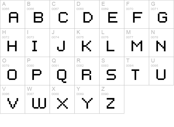 FFF Business uppercase A-Z preview