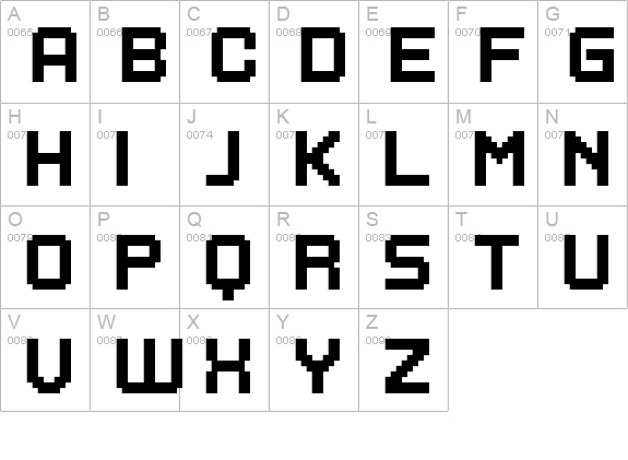 FFF Calypso Extended uppercase A-Z preview