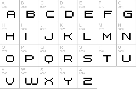 FFF Dreamer uppercase A-Z preview