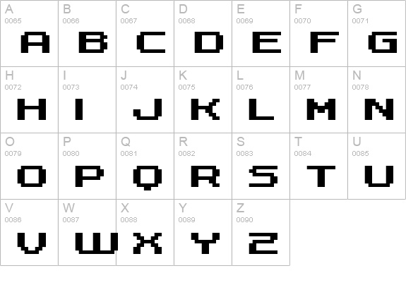 FFF Dreamer Bold Extended uppercase A-Z preview