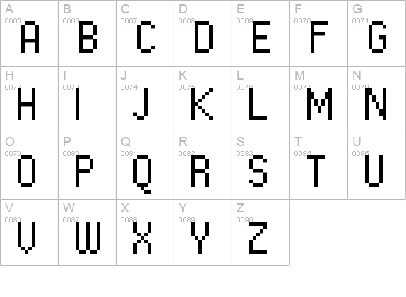 FFF Executive Trial uppercase A-Z preview