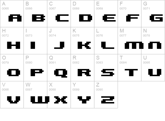 FFF Galaxy Extra Bold uppercase A-Z preview