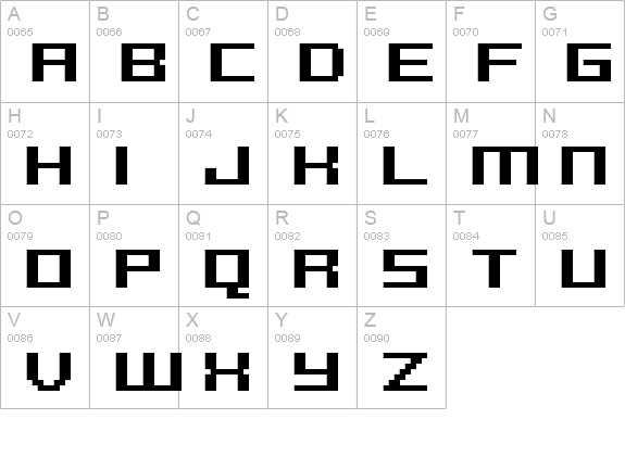 FFF Reaction Bold Condensed uppercase A-Z preview