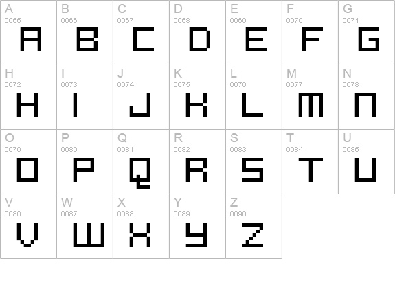 FFF Reaction Condensed uppercase A-Z preview