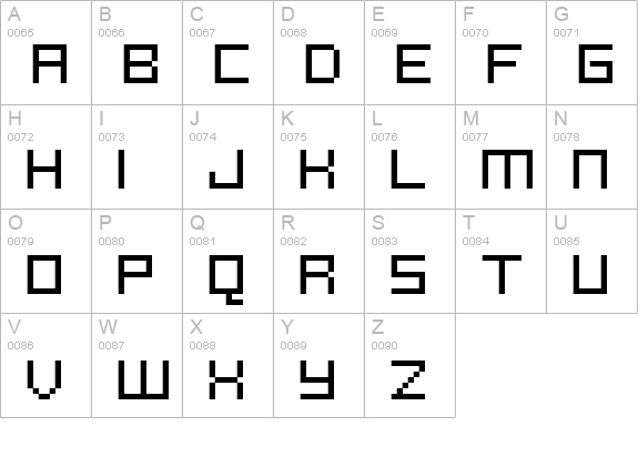 FFF Reaction Extended uppercase A-Z preview