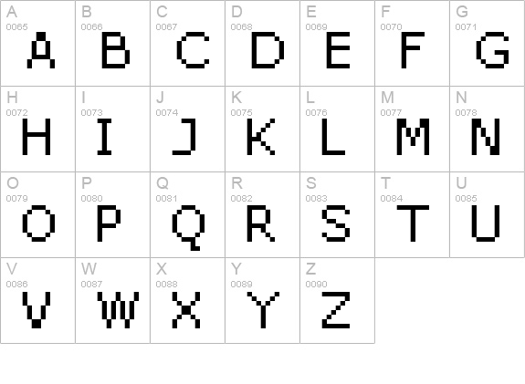 FFF Star  uppercase A-Z preview