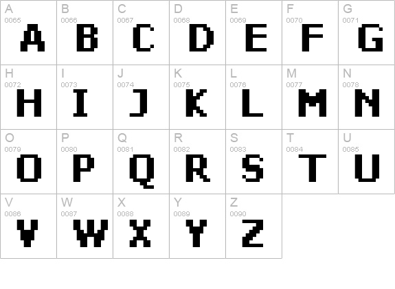 FFF Star Bold Condensed uppercase A-Z preview