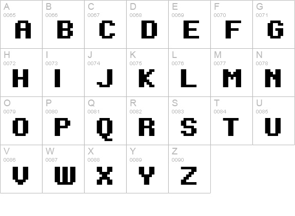 FFF Urban Bold uppercase A-Z preview