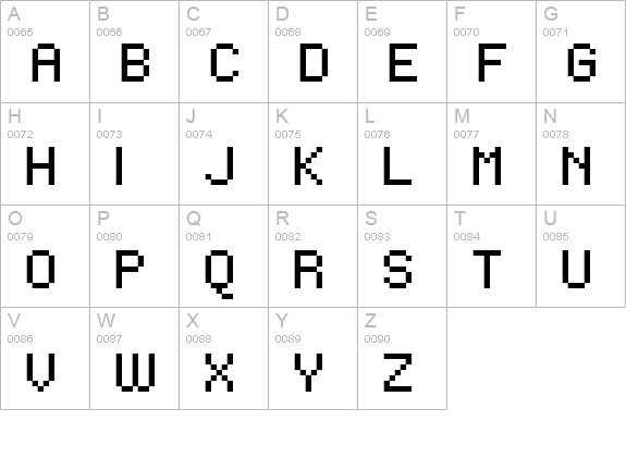 FFF Urban Extended uppercase A-Z preview