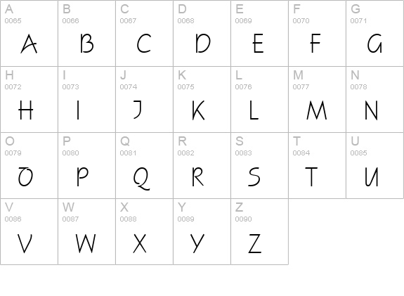 FFX Casual uppercase A-Z preview