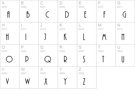 FFX Marquee uppercase A-Z preview