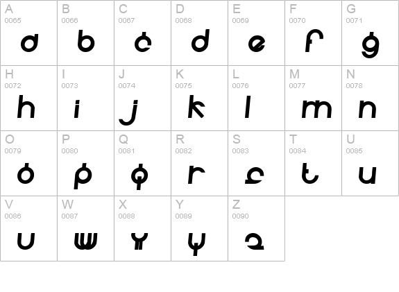 Fidelle uppercase A-Z preview
