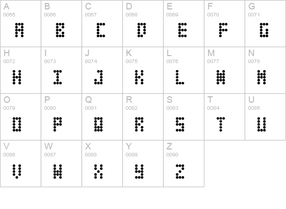 Fifteen Okay uppercase A-Z preview