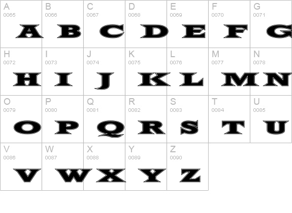 FiftyTwoLetters uppercase A-Z preview