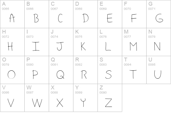 Fight For Our LoveRegular uppercase A-Z preview