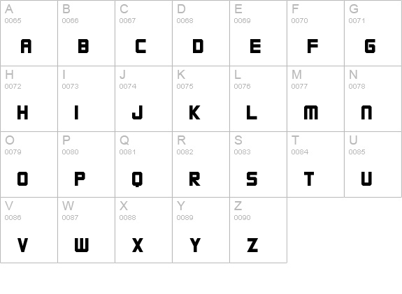 Fighting Force
 uppercase A-Z preview