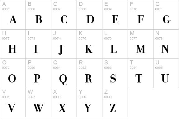 FilosofiaBold Bold uppercase A-Z preview
