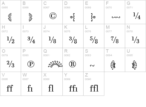 FilosofiaFractions Regular uppercase A-Z preview