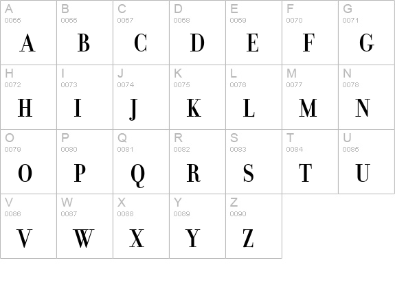 FilosofiaGrand-Bold uppercase A-Z preview