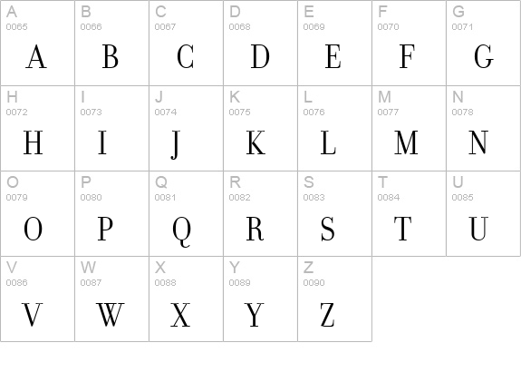 FilosofiaGrandCaps Regular uppercase A-Z preview