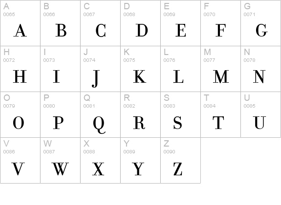 FilosofiaUnicase uppercase A-Z preview