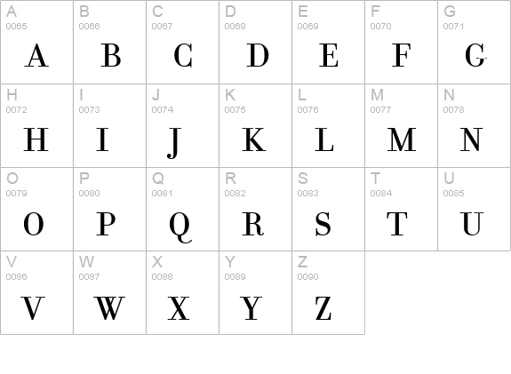 FilosofiaUnicase Regular uppercase A-Z preview
