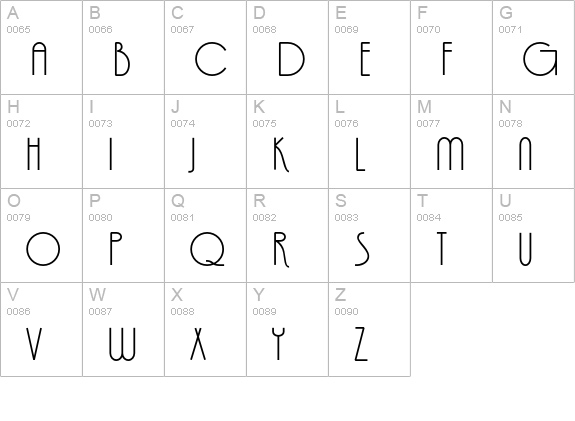 FinaHeavy uppercase A-Z preview