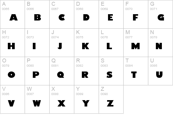 Findet Nemo uppercase A-Z preview