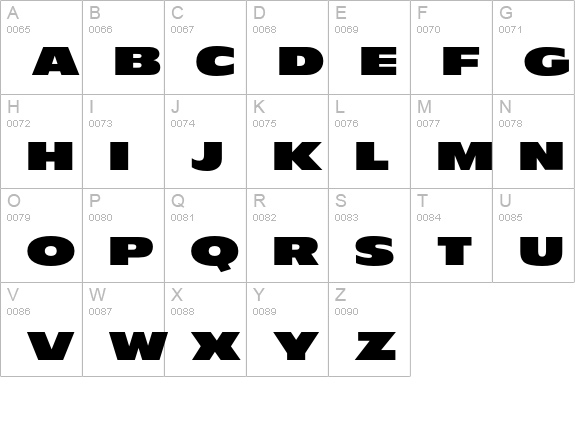 Finesse uppercase A-Z preview
