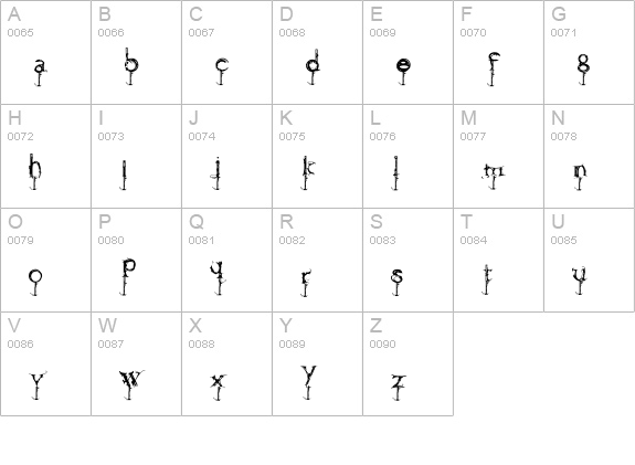 Finial-RegularA uppercase A-Z preview