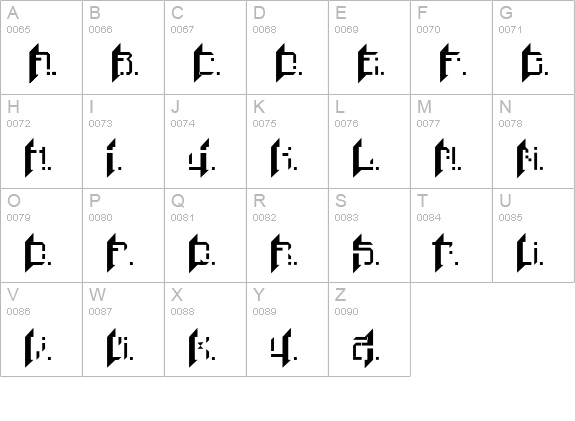 Finn uppercase A-Z preview
