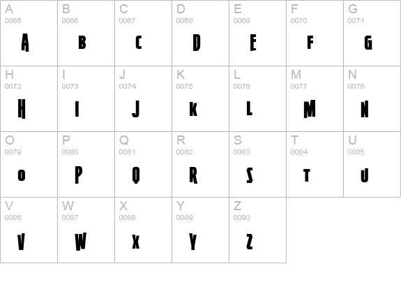 Firepower BB uppercase A-Z preview