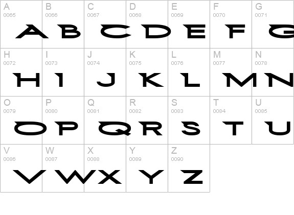 First Blind 2 uppercase A-Z preview