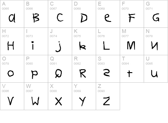 First Grade Display Caps SSi uppercase A-Z preview