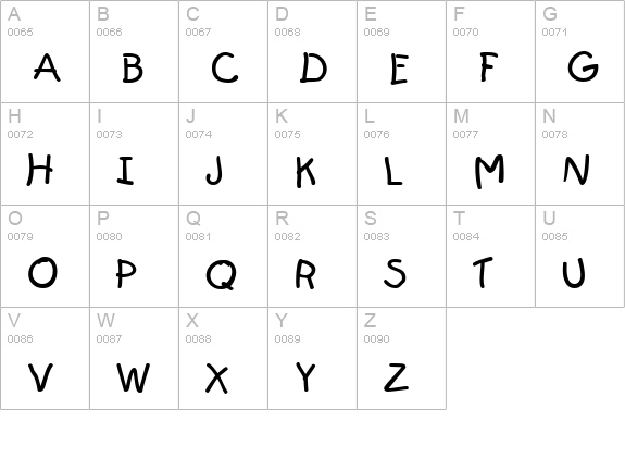 First Grader uppercase A-Z preview
