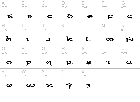 First Order Expanded uppercase A-Z preview
