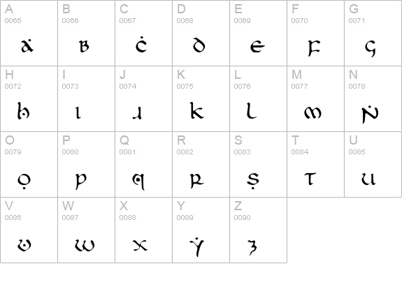 First Order Light uppercase A-Z preview