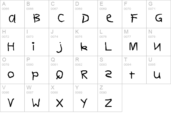 FirstGrader-Normal uppercase A-Z preview