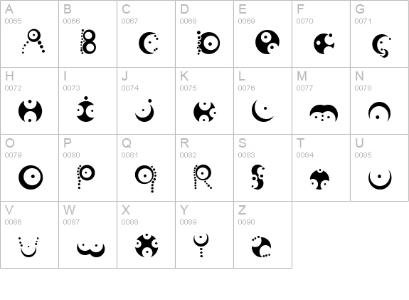 Fish in the bathroom uppercase A-Z preview