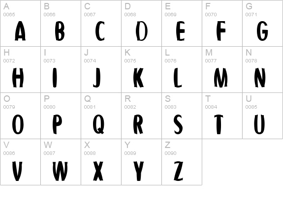 Fishbowl uppercase A-Z preview