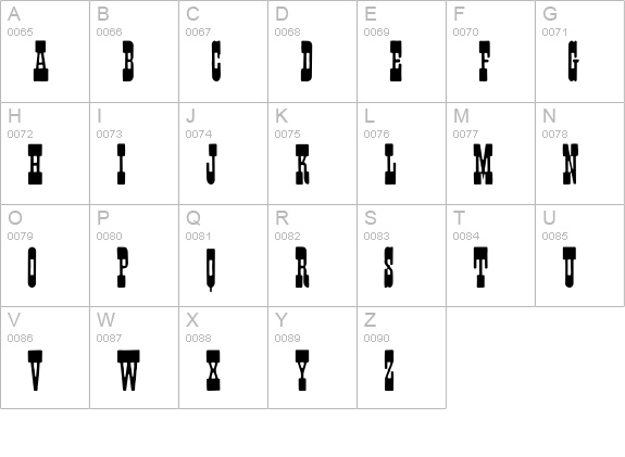Fisticuffs uppercase A-Z preview