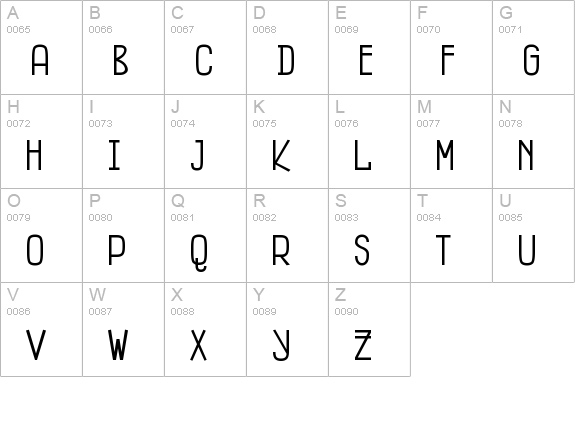 Fitzgerald uppercase A-Z preview