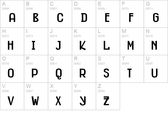 Fitzgerald Black uppercase A-Z preview
