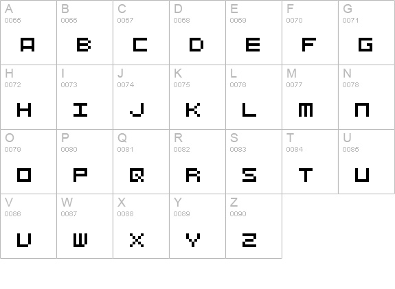 FivePX5px uppercase A-Z preview