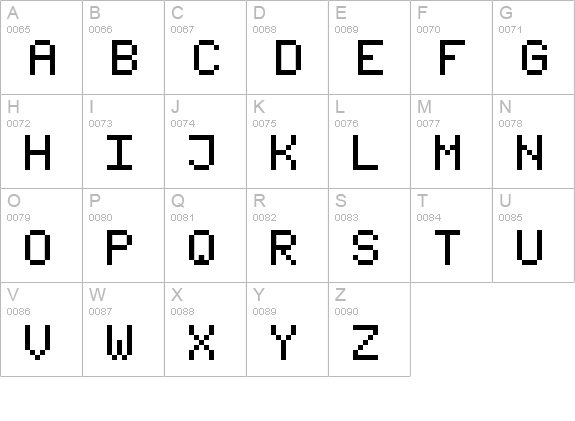 fixed_v01 uppercase A-Z preview