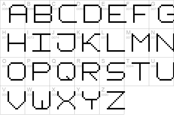 fixed_v02 uppercase A-Z preview