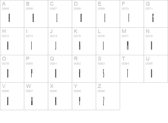 FlacoSolid uppercase A-Z preview